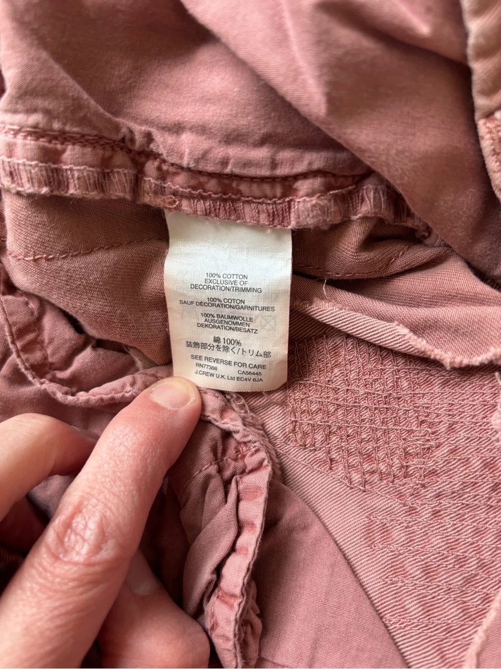 J. Crew Women’s Chino Pants in Dusty Rose Pink
